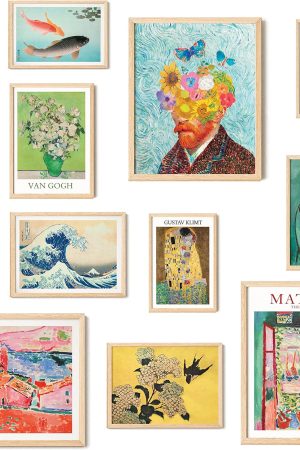 Colorful Mixed Frameless Artistic Bedroom Creative Decorative Wall Painting